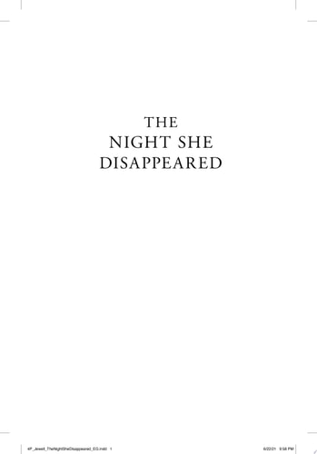 The Night She Disappeared: A Novel