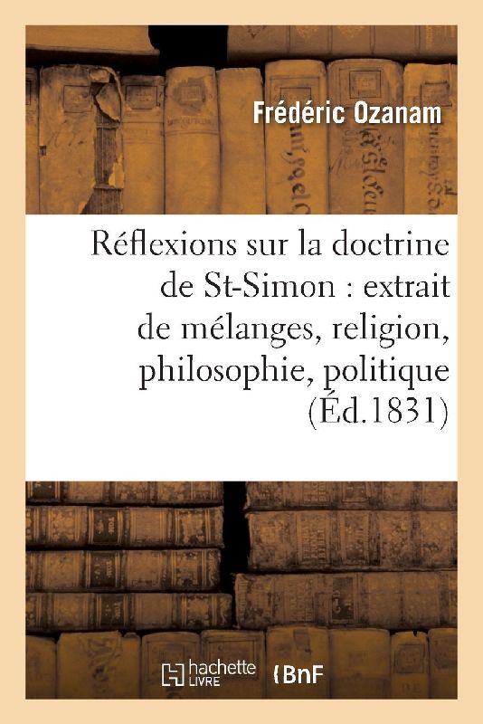 Réflexions sur la doctrine de Saint-Simon