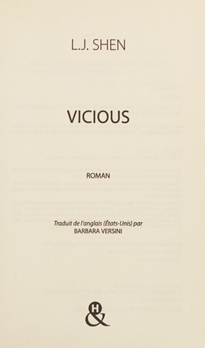 Vicious: un roman New Adult intense et interdit, dans la lignée de Dark Romance de Penelope Douglas (Sinners, 1)