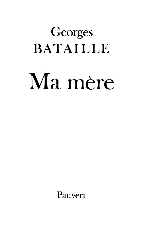 Ma mère