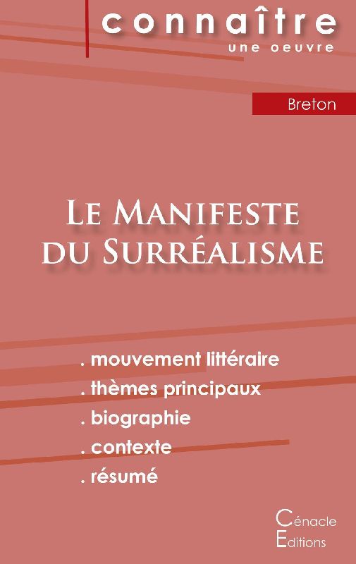Fiche de lecture Le Manifeste du Surréalisme de André Breton (Analyse littéraire de référence et résumé complet)
