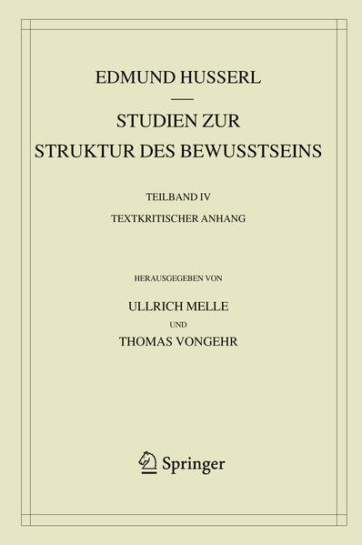 Studien zur Struktur des Bewusstseins
