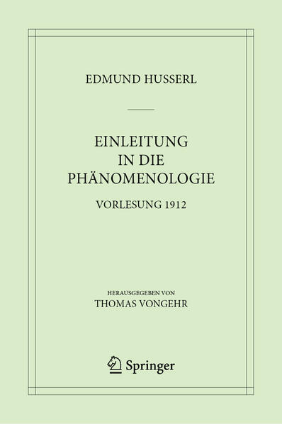 Einleitung in die Phänomenologie