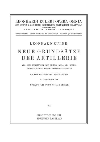 Neue Grundsätze der Artillerie