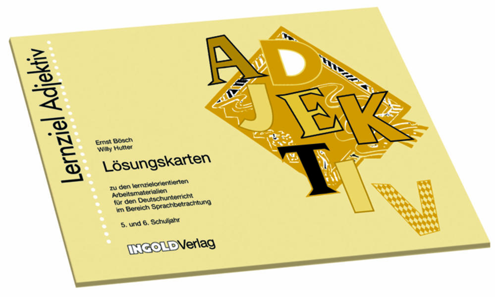 Lernziel Adjektiv - Lösungskarten