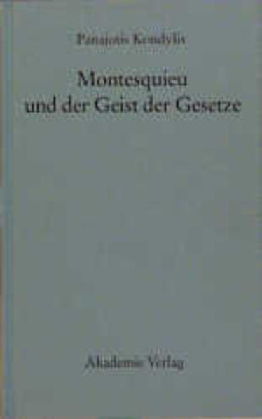 Montesquieu und der Geist der Gesetze