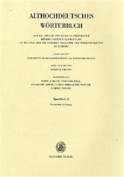 Sächsische Akademie der Wissenschaften, : Althochdeutsches Wörterbuch / Band IV: G-J, 16. Lieferung (hiuuisclih bis holz)