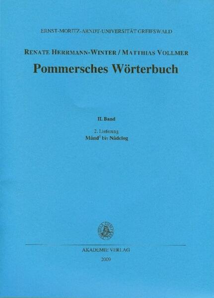 Pommersches Wörterbuch / Månd bis Nådelog