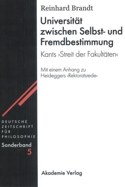 Universität zwischen Selbst- und Fremdbestimmung