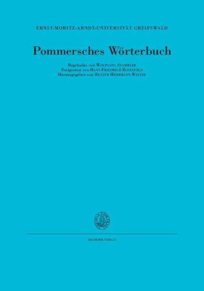 Pommersches Wörterbuch / Pa(m)panischke bis puje