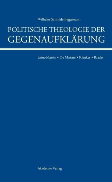 Politische Theologie der Gegenaufklärung