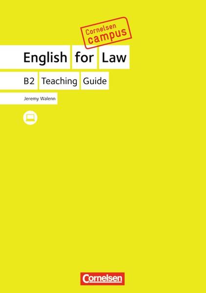 Cornelsen Campus - Englisch - English for Law / B2 - Teaching Guide