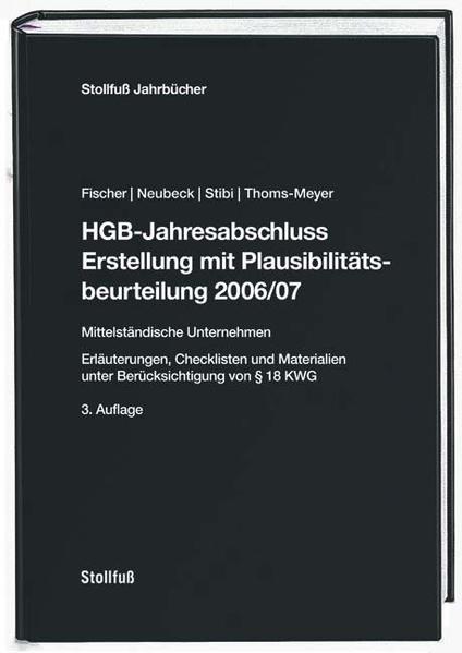 HGB-Jahresabschluss - Erstellung mit Plausibilitätsbeurteilung 2006/07