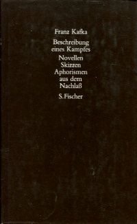 Gesammelte Werke in Einzelbänden / Beschreibung eines Kampfes