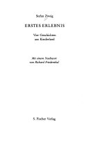 Erstes Erlebnis