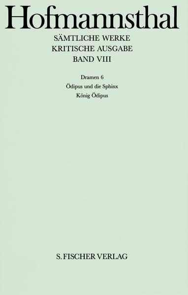 Band VIII: <br /> Dramen 6