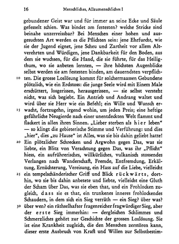Sämtliche Werke / Menschliches, Allzumenschliches I und II