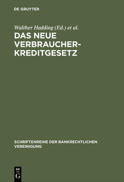 Das neue Verbraucherkreditgesetz