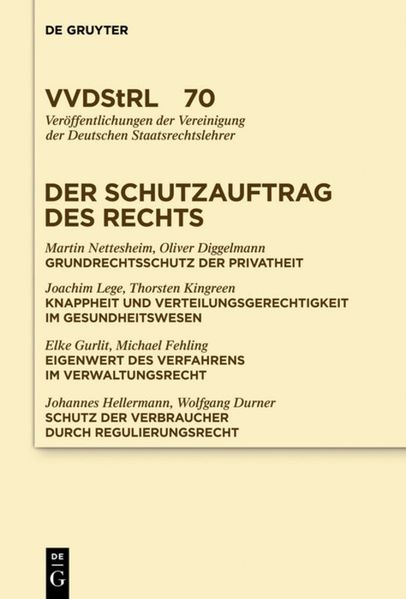Der Schutzauftrag des Rechts