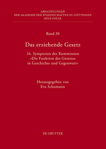 Das erziehende Gesetz