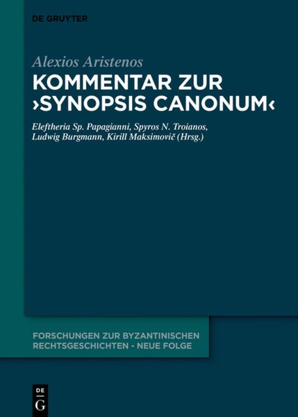 Kommentar zur "Synopsis canonum"