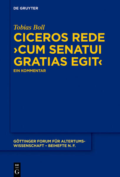 Ciceros Rede ›cum senatui gratias egit‹