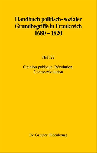 Opinion publique, Révolution, Contre-révolution