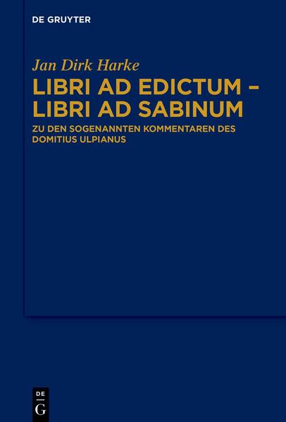Libri ad edictum – libri ad Sabinum