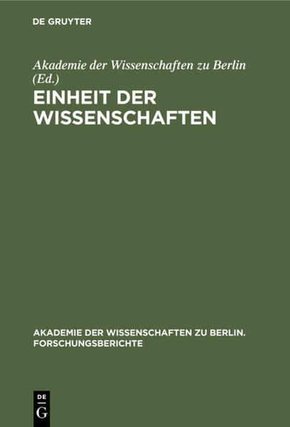 Einheit der Wissenschaften