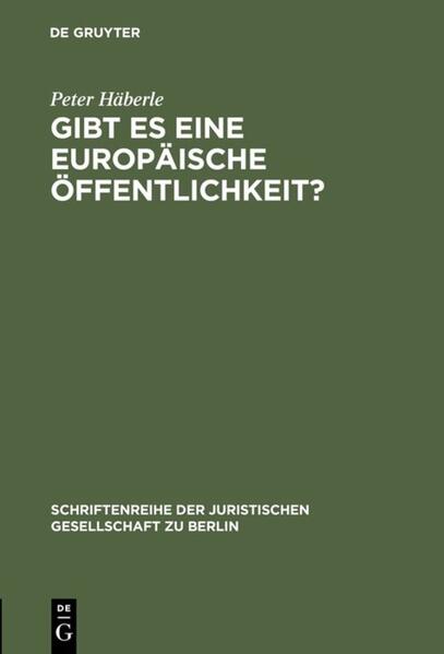 Gibt es eine europäische Öffentlichkeit?