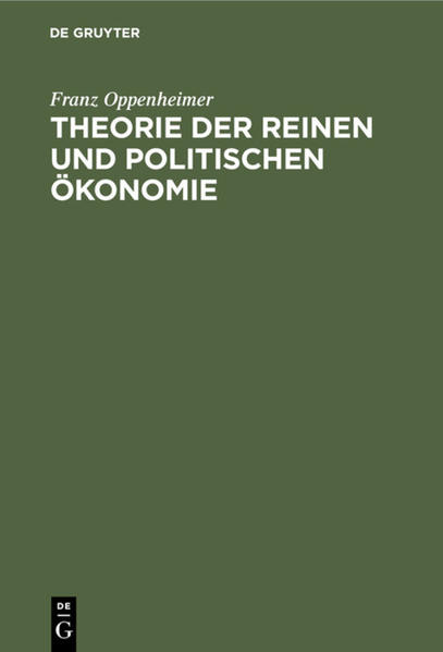 Theorie der reinen und politischen Ökonomie