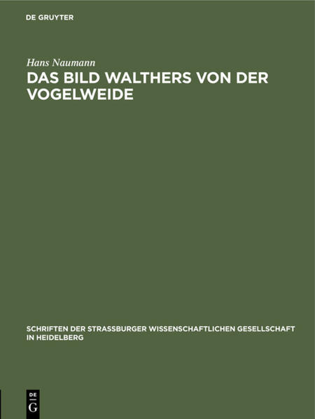 Das Bild Walthers von der Vogelweide