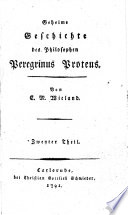 Geheime Geschichte des Philosophen Peregrinus Proteus