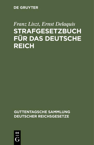Strafgesetzbuch für das Deutsche Reich