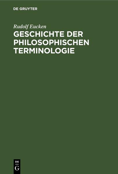 Geschichte der Philosophischen Terminologie