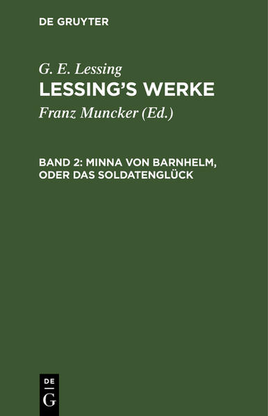 Minna von Barnhelm, oder das Soldatenglück