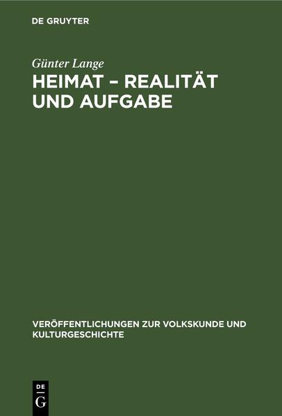 Heimat – Realität und Aufgabe