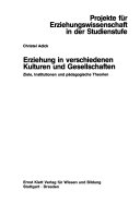 Erziehung in verschiedenen Kulturen und Gesellschaften
