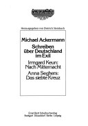 Schreiben über Deutschland im Exil