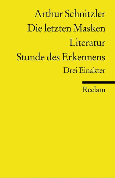 Die letzten Masken. Literatur. Stunde des Erkennens