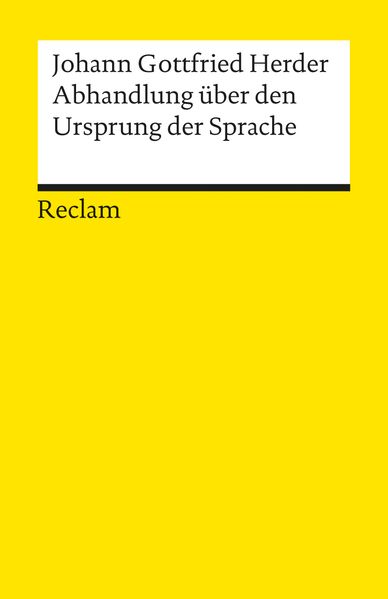 Abhandlung über den Ursprung der Sprache