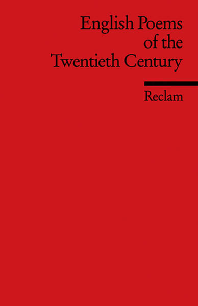 English Poems of the Twentieth Century