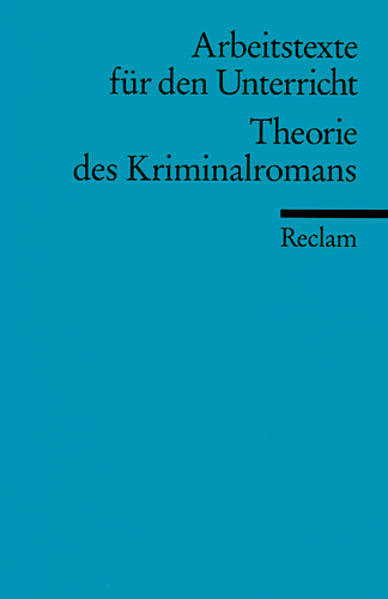 Theorie des Kriminalromans