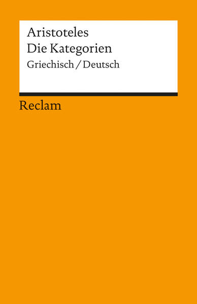 Die Kategorien. Griechisch/Deutsch