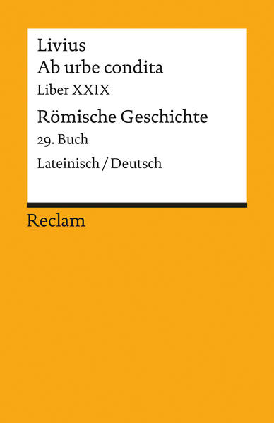 Ab urbe condita. Liber XXIX / Römische Geschichte. 29. Buch