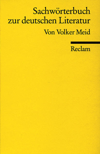 Sachwörterbuch zur deutschen Literatur