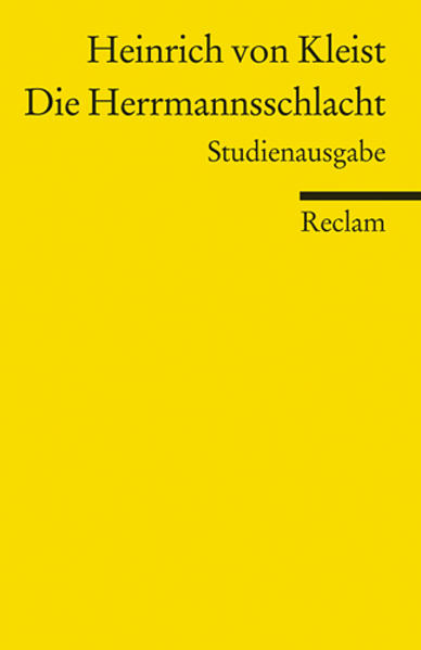 Die Herrmannsschlacht. Ein Drama. Studienausgabe