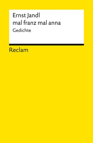 mal franz mal anna. Gedichte
