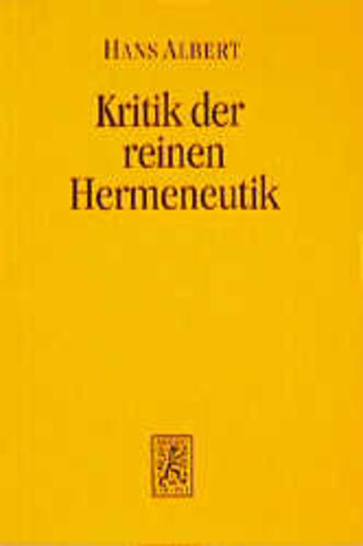 Kritik der reinen Hermeneutik