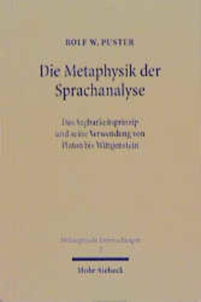 Die Metaphysik der Sprachanalyse